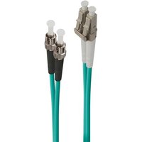 ALOGIC 2m LC-ST 40G/100G Multi Mode Duplex LSZH Fibre Cable 50/125 OM4
