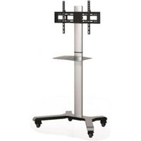 B-TECH XRTROLLEY stand - for flat panel - trolley - black & silver