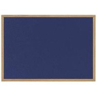 Earth Prime Felt Noticeboard 240x120cm Blue Oak MDF Frame FB8643233