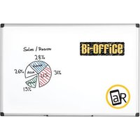 Bi - Office Maya Melamine Aluminium Framed Dry - wipe Board 900x600mm