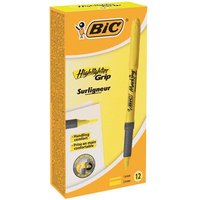 BIC Brite Liner Highlighters Yellow Pack of 12 - Highlighters - Fluorescent Markers