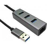 Cables Direct USB3-ETHGIGHUB laptop dock/port replicator USB 3.2 Gen 1 (3.1 Gen 1) Type-A Grey