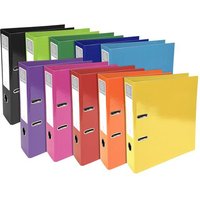 Exacompta Iderama Prem Touch Lever Arch File Paper On Board A4 70Mm Spine Width Assorted (Pack 10) - 53629E