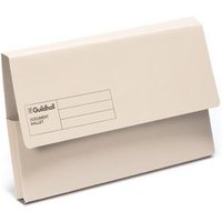 Guildhall Blue Angel Document Wallet Manilla Foolscap Half Flap 285Gsm Buff (Pack 50) - Gdw1-Bufz