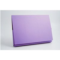 Guildhall Document Wallet Manilla 356X254mm Full Flap 315Gsm Mauve (Pack 50) - Pw3-Mvez