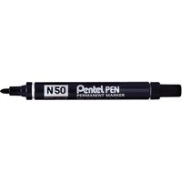Pentel N 50 permanent marker Bullet tip Black 12 pc(s)