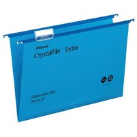 Rexel Crystalfile Susn File BLU PK25 - Suspension Files - Filing Accessories