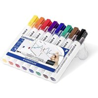 Staedtler Lumocolor 351 WP8 permanent marker Bullet tip Black Blue Brown Green Orange Red Violet Yellow 8 pc(s)