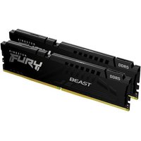 Kingston Technology FURY Beast 64GB 5600MT/s DDR5 CL40 DIMM (Kit of 2) Black. Component for: PC Internal memory: 64 GB Memory layout (modules x size): 2 x 32 GB Internal memory type: DDR5 Memory form factor: 288-pin DIMM CAS latency: 40