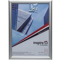 Photo Album Co Inspire For Business Poster/Photo Snap Frame A3 Aluminium Frame Plastic Front Silver - Snapa3s