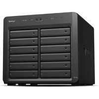 Synology DX1222 storage drive enclosure HDD/SSD enclosure Black 2.5/3.5"