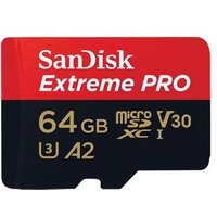 SanDisk Extreme PRO microSDXC 200MBs UHSI U3 V30 with Adapter 64GB