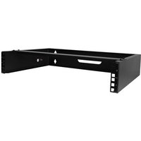 StarTech.com 2U Wall Mount Network Rack - 14In. Deep (Low Profile) - 19" Patch Panel Bracket for Shallow Server IT Equipment Network Switches - 77lbs/35kg Weight Capacity Black