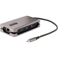 Startech USB-C Multiport Adapter, 4K 60Hz HDMI 2.0b, HDR, USB 3.2 Gen 2 10Gbps Hub (2xUSB-C, 1xUSB-A), 100W PD Pass-Through, Mini Travel Dock, 12"/30cm Cable, Laptop Docking Station - docking station - USB-C 3.2 Gen 2 / Thunderbolt 3 / Thunderbolt 4 - HDM