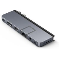 HYPER HD575-GRY-GL USB 3.2 Gen 1 (3.1 Gen 1) Type-C 1.4/2.2 101001000 Mbit/s Grey MicroSD (TransFlash) 3.5mm HDMI RJ-45 Thunderbolt 4 USB 3.2 Gen 1 (3.1 Gen 1) Type-A USB 3.2 Gen 1 (3.1 Gen 1)