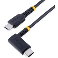 StarTech 6ft (2m) USB C Charging Cable Right Angle, 60W PD 3A, Heavy Duty Fast Charge USB-C Cable, USB 2.0 Type-C, Durable and Rugged Aramid Fiber, S20/iPad/Pixel - High Quality USB Charging Cord (R2CCR-2M-USB-CABLE) - USB-C cable - USB-C to USB-C - 2 m