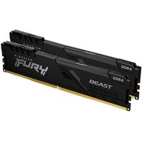 Kingston FURY Beast - DDR4 - kit - 64 GB: 2 x 32 GB - DIMM 288-pin - 3600 MHz / PC4-28800 - unbuffered