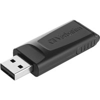 Verbatim Slider 2.0 USB Drive 128GB - Black, Black