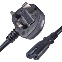 connektgear 5m UK Mains Power Cable - UK Plug to C7 (Figure 8) Socket. Cable length: 5 m Connector 1: BS 1363 Connector 2: C7 coupler
