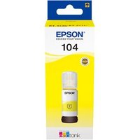 Epson 104 EcoTank Yellow ink bottle (WE) Original Yellow Epson EcoTank ET-4700 EcoTank ET-2726 EcoTank ET-2720 EcoTank ET-2715 EcoTank ET-2714 EcoTank ET-2712... 65 ml Inkjet