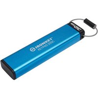 Kingston Technology IronKey 32GB USB-C Keypad 200C FIPS 140-3 Lvl 3 AES-256 32 GB USB Type-C 3.2 Gen 1 (3.1 Gen 1) 145 MB/s Sleeve Blue