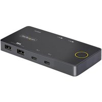 StarTech.com 2-Port USB-C KVM Switch, Single-4K 60Hz HDMI Monitor, Dual-100W Power Delivery Pass-through Ports, Bus Powered, USB Type-C/USB4/Thunderbolt 3/4 Compatible - Small Form Factor