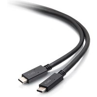 C2G 6ft (1.8m) USB-C Male to USB-C Male Cable (20V 5A) - USB 3.2 Gen 1 (5Gbps). Cable length: 1.83 m. Connector 1: USB C Connector 2: USB C USB version: USB 3.2 Gen 1 (3.1 Gen 1) Maximum data transfer rate: 5 Gbit/s Product colour: Black