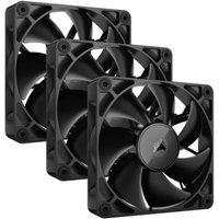 Corsair iCUE LINK RX120 12cm PWM Case Fans x3, Magnetic Dome Bearing, 2100 RPM, iCUE LINK Hub Included, Black - CO-9051010-WW