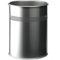 Durable Metal Round Waste Bin 15 Litre Capacity with 30mm Perforated