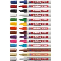 edding 750 Perminent Paint Marker Pens Green Pack of 10 (4-750004)