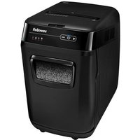 Fellowes Paper Shredder 200 Sheet Auto Feed Micro Cut Shredder AutoMax 200M Shredder with 32 Litre Bin Superior Security P5 Micro-cut shredding 2 x 14 mm 32 L 495 sheets 60 dB 3000 mm/min