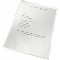 Leitz RCYC Cut Flush Fldrs Clr PK100 - Document Folders - Recycled Folders