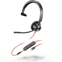 HP Poly Blackwire 3315 Monaural USB-C Headset +3.5mm Plug +USB-C/A Adapter