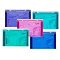 Snopake Polyfile Trio Foolscap Wallets Electra Assorted Pack of 5 (14967)