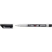 Stabilo Write-4-all Fine Permanent Marker Black - Pack of 10 15646