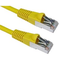 Cables Direct 3m CAT6a M - M networking cable Yellow S/FTP (S-STP)