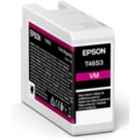 Epson Singlepack Vivid Magenta T46S3 UltraChrome Pro 10 ink 25ml. Cartridge capacity: Standard Yield Supply type: Single pack Colour ink volume: 25 ml Printing colours: Magenta Quantity per pack: 1 pc(s)