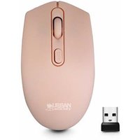Urban Factory FREE COLOR: WIRELESS 2.4 GHZ MOUSE - 1200 DPI - PINK Ambidextrous Optical RF Wireless 1600 DPI Pink