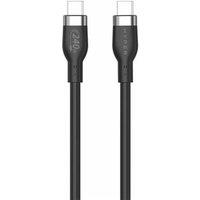 HYPER HyperJuice 240W Silicone USB-C to USB-C Cable (3ft/1m) - Black