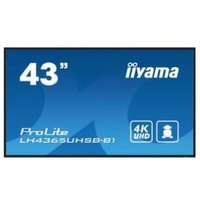 iiyama LH4365UHSB-B1 Signage Display Kiosk design 108 cm (42.5") LED Wi-Fi 800 cd/m 4K Ultra HD Black Built-in processor Android 11 24/7