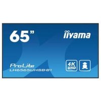 iiyama LH6565UHSB-B1 Signage Display Kiosk design 163.8 cm (64.5") LED Wi-Fi 800 cd/m 4K Ultra HD Black Built-in processor Android 11 24/7