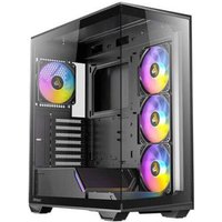 ANTEC Constellation C3 Black ARGB Case, 270' Full-View Tempered Glass, Dual Chamber, Tool-Free Design - Mid Tower - Gaming Case