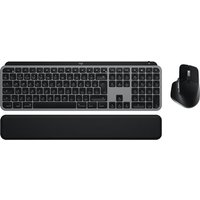 Logitech Master MX Keys S Combo for Mac keyboard Mouse included Home/Office RF Wireless + Bluetooth QWERTY UK English Aluminium, Black