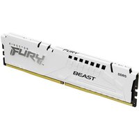 Kingston FURY Beast KF560C36BWE2-16 16GB (1x 16GB) DIMM System Memory, 6000MHz, DDR5, CL36, White, Intel XMP, AMD EXPO - RAM - DDR5
