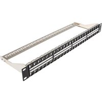 Cablenet 48 Port Cat6a 1u Unloaded Keystone Patch Panel