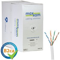 Cablenet Cat6 White U/UTP LSOH 24AWG Solid CPR B2ca Cable 305m Reel in Box