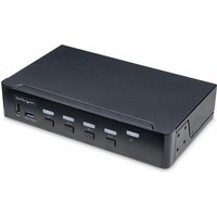 StarTech.com 4-Port DisplayPort KVM Switch Single 4K 60Hz Monitor 6x USB Ports Push-Button & Hotkey Switching DisplayPort 1.2 OS Independent TAA Compliant