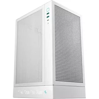 Deepcool CH170 Digital White Mini-ITX Case - High Airflow, Supports Water Cooling, Ultra-Quiet Operation - Mini-ITX Cases - Small Form Factor Cases