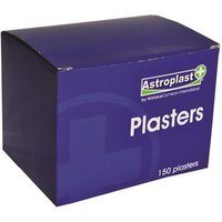 Astroplast Plasters Blue Assorted Sizes (Pack 150) - 1213001