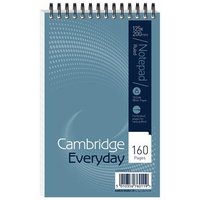 Cambridge Reporters Notebook Wirebound Headbound 125x200mm 160 Pages (Pack 10) 100080235